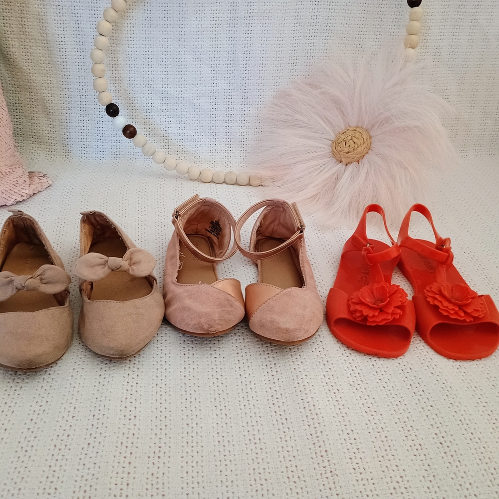 Old Navy Kids Dress Shoes - Beige, Pink, and Red